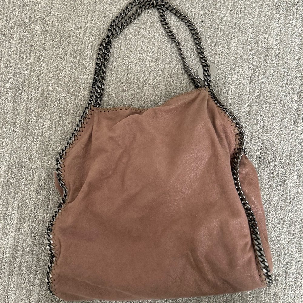 Brown Chain-Trimmed Women's Bag